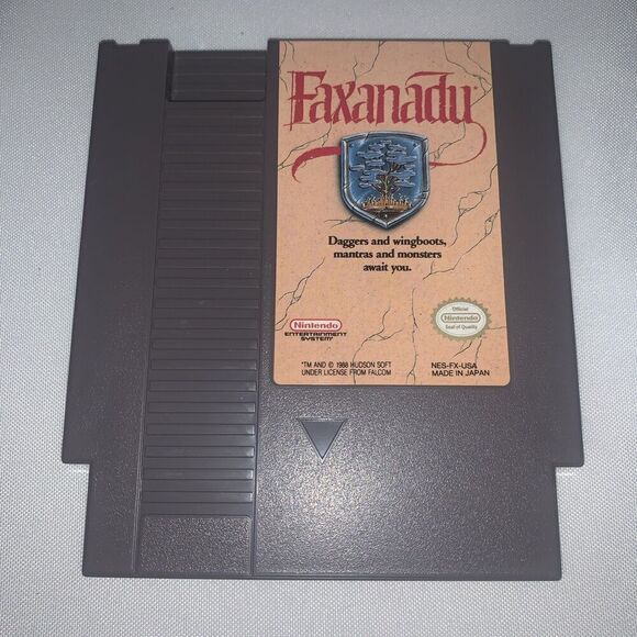 Faxanadu Video Game (NES Nintendo) Cartridge 1989 Nintendo Entertainment System - Picture 2 of 6